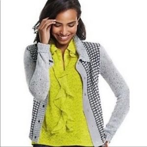 CAbi Reign Ruffle Front Button-Up Blouse XS‎